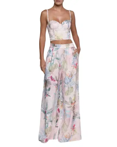L'AGENCE Sonya Palm Bralette Top | Thumbnail 1 L'AGENCE Sonya Palm Bralette Top | Thumbnail 1