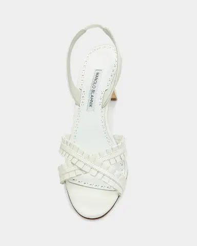 Manolo Blahnik 70mm Volusan Leather Slingback Pumps | Thumbnail 4 Manolo Blahnik 70mm Volusan Leather Slingback Pumps | Thumbnail 4