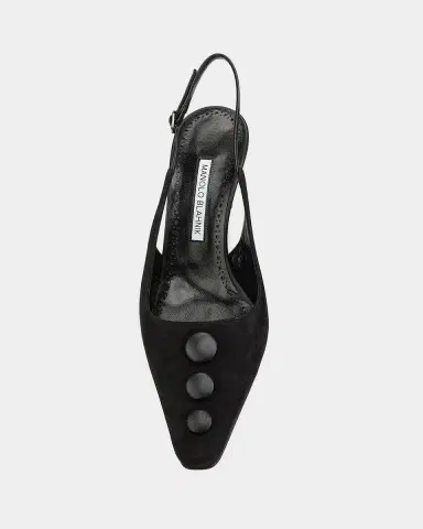 Manolo Blahnik 70mm Alexapla Suede Slingback Pumps | Thumbnail 3 Manolo Blahnik 70mm Alexapla Suede Slingback Pumps | Thumbnail 3