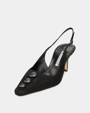 Manolo Blahnik 70mm Alexapla Suede Slingback Pumps | Thumbnail 4 Manolo Blahnik 70mm Alexapla Suede Slingback Pumps | Thumbnail 4