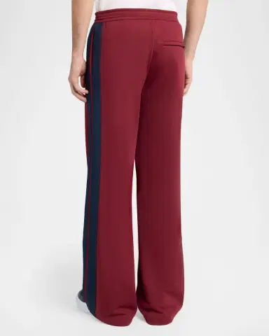 Alexander McQueen Men's Technical Loopback Wide Leg Track Pants | Thumbnail 2 Alexander McQueen Men's Technical Loopback Wide Leg Track Pants | Thumbnail 2
