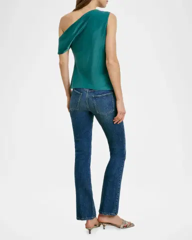 Favorite Daughter The Side Note One-Shoulder Satin Top | Thumbnail 2 Favorite Daughter The Side Note One-Shoulder Satin Top | Thumbnail 2