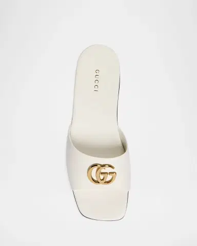 Gucci Marmont GG Leather Slide Sandals | Thumbnail 4 Gucci Marmont GG Leather Slide Sandals | Thumbnail 4