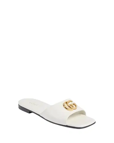 Gucci Marmont GG Leather Slide Sandals | Thumbnail 1 Gucci Marmont GG Leather Slide Sandals | Thumbnail 1