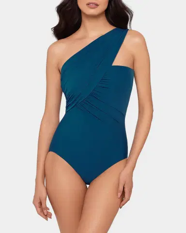 Magicsuit Goddess Ruched Wrap-Front One-Piece Swimsuit | Thumbnail 2 Magicsuit Goddess Ruched Wrap-Front One-Piece Swimsuit | Thumbnail 2