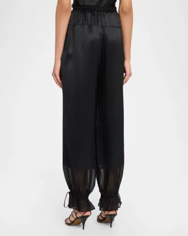 Ulla Johnson Camile Silk Drawstring Pants | Thumbnail 2 Ulla Johnson Camile Silk Drawstring Pants | Thumbnail 2