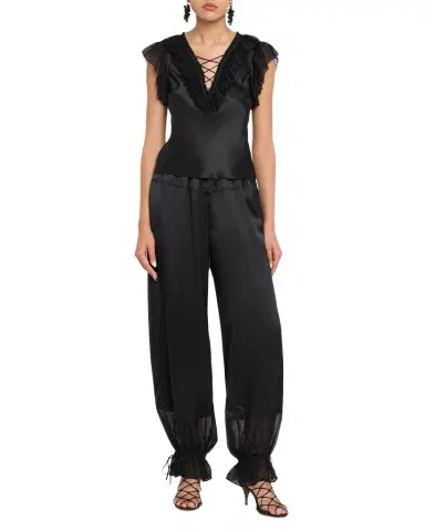 Ulla Johnson Camile Silk Drawstring Pants | Thumbnail 1 Ulla Johnson Camile Silk Drawstring Pants | Thumbnail 1