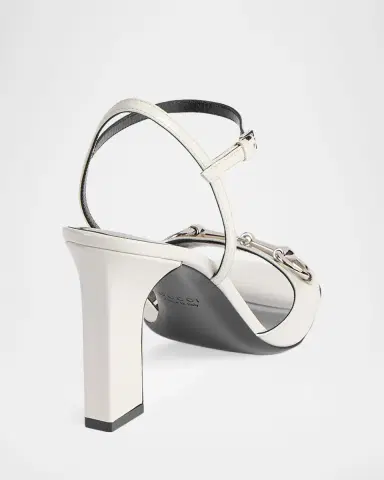 Gucci 85mm Signora Patent Leather Sandals with Horsebit | Thumbnail 2 Gucci 85mm Signora Patent Leather Sandals with Horsebit | Thumbnail 2