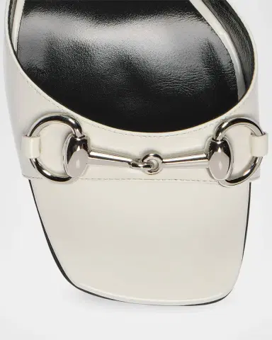 Gucci 85mm Signora Patent Leather Sandals with Horsebit | Thumbnail 3 Gucci 85mm Signora Patent Leather Sandals with Horsebit | Thumbnail 3