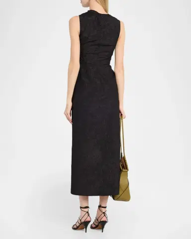 Ulla Johnson Demetria Ruffled Taffeta Midi Dress | Thumbnail 2 Ulla Johnson Demetria Ruffled Taffeta Midi Dress | Thumbnail 2