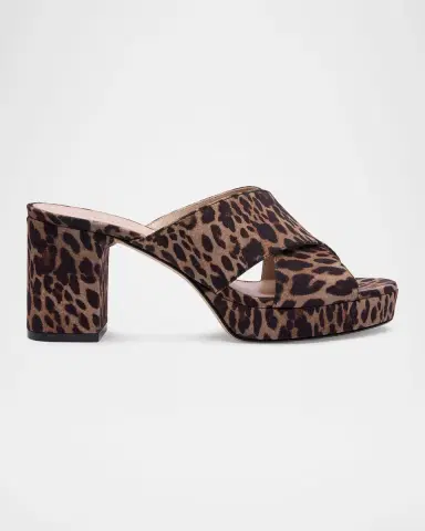 Stuart Weitzman Dayna 80mm Leopard-Print Platform Slide Sandals | Thumbnail 3 Stuart Weitzman Dayna 80mm Leopard-Print Platform Slide Sandals | Thumbnail 3