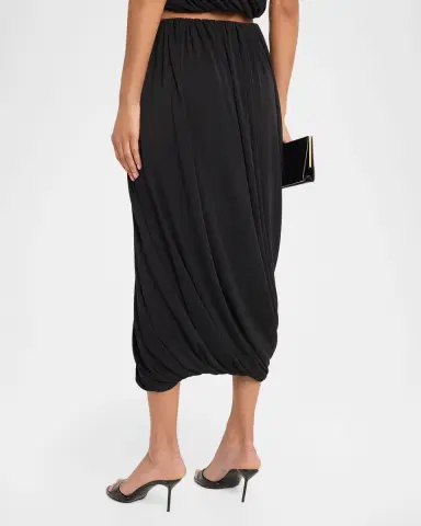 Cinq à Sept Calden Draped Midi Skirt | Thumbnail 2 Cinq à Sept Calden Draped Midi Skirt | Thumbnail 2