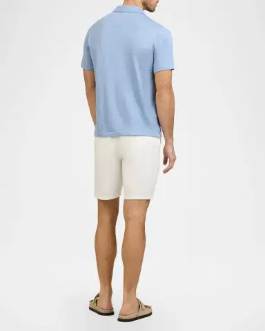 Onia Men's Shaun Stretch Linen Polo | Thumbnail 3 Onia Men's Shaun Stretch Linen Polo | Thumbnail 3