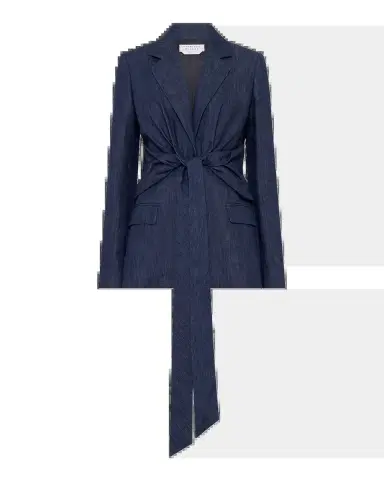 Gabriela Hearst Grant Knotted Denim Blazer | Thumbnail 2 Gabriela Hearst Grant Knotted Denim Blazer | Thumbnail 2