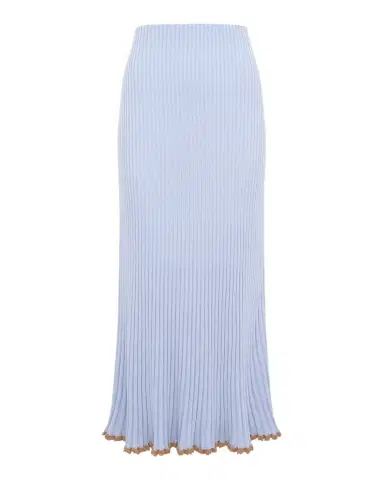 Gabriela Hearst Kavya Rib Knit Midi Skirt | Thumbnail 1 Gabriela Hearst Kavya Rib Knit Midi Skirt | Thumbnail 1