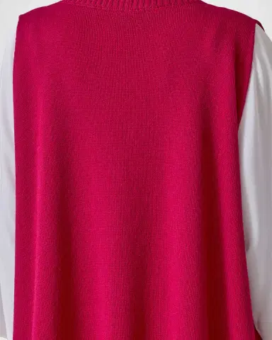 Eskandar Cashmere A-Line Sleeveless Deep V-Neck Sweater | Thumbnail 4 Eskandar Cashmere A-Line Sleeveless Deep V-Neck Sweater | Thumbnail 4