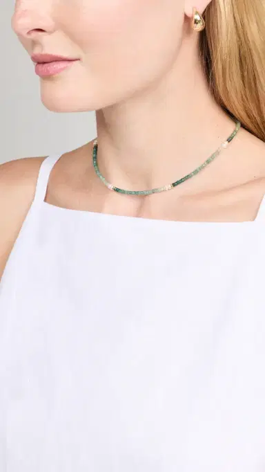 SHASHI Odessa Necklace, Tourmaline Tourmaline One Size | Thumbnail 3 SHASHI Odessa Necklace, Tourmaline Tourmaline One Size | Thumbnail 3
