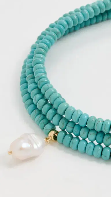 Ettika Marina Layers Turquoise Necklace Turquoise One Size | Thumbnail 4 Ettika Marina Layers Turquoise Necklace Turquoise One Size | Thumbnail 4