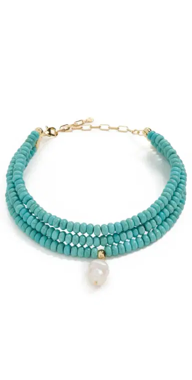 Ettika Marina Layers Turquoise Necklace Turquoise One Size | Thumbnail 1 Ettika Marina Layers Turquoise Necklace Turquoise One Size | Thumbnail 1