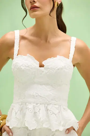 PatBo MYSIE LACE PEPLUM TOP | Thumbnail 1 PatBo MYSIE LACE PEPLUM TOP | Thumbnail 1