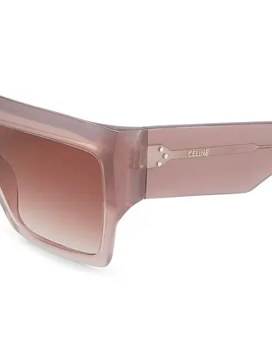 Celine Men's 60MM Oversized Square Sunglasses - Walnut | Thumbnail 3 Celine Men's 60MM Oversized Square Sunglasses - Walnut | Thumbnail 3