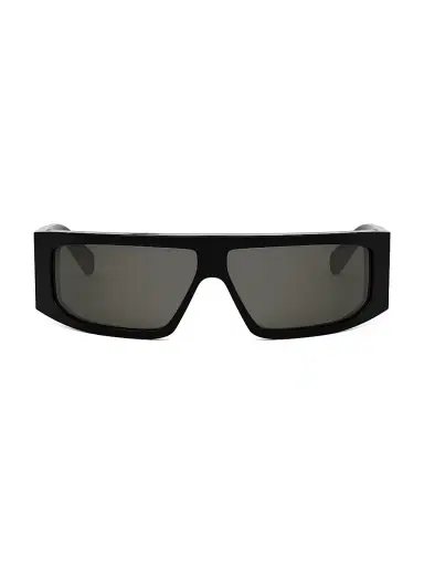 Celine Men's Bold 3 Dots 69MM Mask Sunglasses - Shiny Black Smoke | Thumbnail 2 Celine Men's Bold 3 Dots 69MM Mask Sunglasses - Shiny Black Smoke | Thumbnail 2