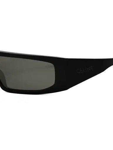 Celine Men's Bold 3 Dots 69MM Mask Sunglasses - Shiny Black Smoke | Thumbnail 3 Celine Men's Bold 3 Dots 69MM Mask Sunglasses - Shiny Black Smoke | Thumbnail 3