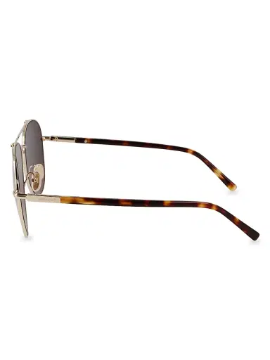 FERRAGAMO Men's Classic Logo 61MM Aviator Sunglasses - Gradient Brown Gold | Thumbnail 3 FERRAGAMO Men's Classic Logo 61MM Aviator Sunglasses - Gradient Brown Gold | Thumbnail 3