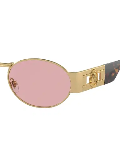 Versace Men's 56MM Oval Sunglasses - Matte Gold Pink | Thumbnail 3 Versace Men's 56MM Oval Sunglasses - Matte Gold Pink | Thumbnail 3