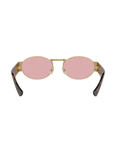 Versace Men's 56MM Oval Sunglasses - Matte Gold Pink | Thumbnail 5 Versace Men's 56MM Oval Sunglasses - Matte Gold Pink | Thumbnail 5