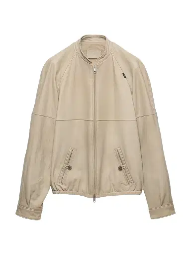 Prada Men's Nappa Leather Jacket - Beige Khaki - Size 42 | Thumbnail 1 Prada Men's Nappa Leather Jacket - Beige Khaki - Size 42 | Thumbnail 1