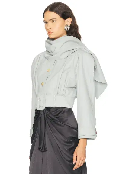 Chloe Cropped Trench Coat | Thumbnail 3 Chloe Cropped Trench Coat | Thumbnail 3