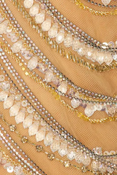 LaPointe Draped Crystal Embroidery V Neck Tank Top | Thumbnail 5 LaPointe Draped Crystal Embroidery V Neck Tank Top | Thumbnail 5