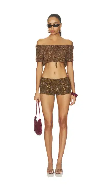 Frankies Bikinis Paulina Cotton Ribbed Short | Thumbnail 5 Frankies Bikinis Paulina Cotton Ribbed Short | Thumbnail 5