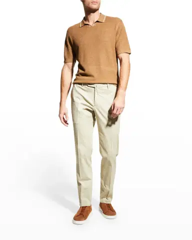 Incotex Men 's Scoll Cotton-Silk Trousers | Thumbnail 3 Incotex Men 's Scoll Cotton-Silk Trousers | Thumbnail 3
