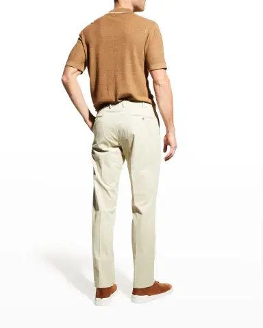 Incotex Men 's Scoll Cotton-Silk Trousers | Thumbnail 4 Incotex Men 's Scoll Cotton-Silk Trousers | Thumbnail 4
