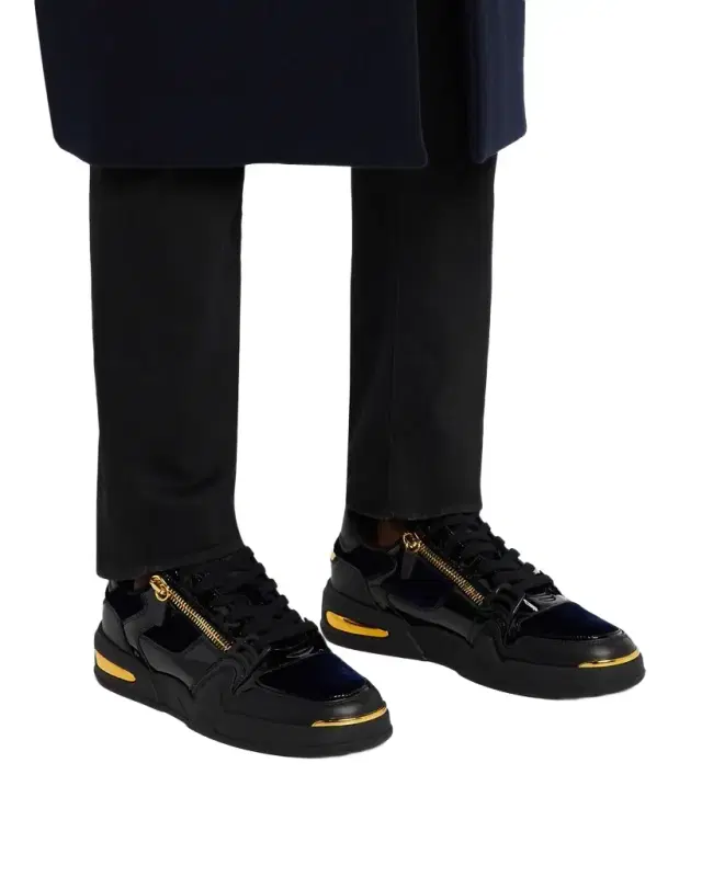 Men 's Ghost Velvet and Leather Fashion Sneakers Men 's Ghost Velvet and Leather Fashion Sneakers