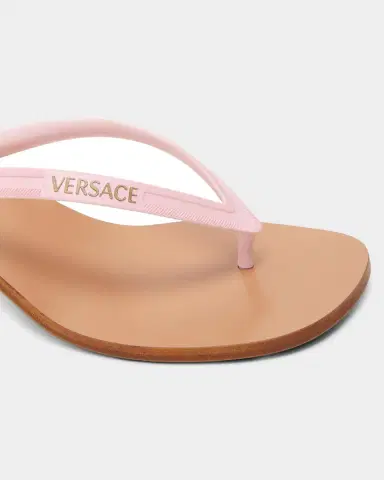 Versace 40mm Logo Jelly Thong Sandals | Thumbnail 2 Versace 40mm Logo Jelly Thong Sandals | Thumbnail 2