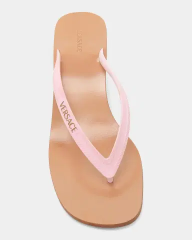 Versace 40mm Logo Jelly Thong Sandals | Thumbnail 3 Versace 40mm Logo Jelly Thong Sandals | Thumbnail 3