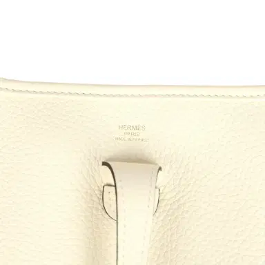 HERMÈS Hermes Evelyne 23 Cream Clemence Gold Hardware | Thumbnail 7 HERMÈS Hermes Evelyne 23 Cream Clemence Gold Hardware | Thumbnail 7