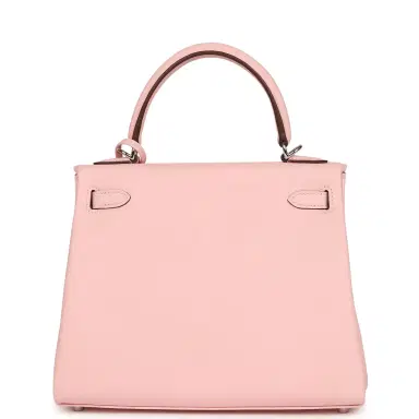 HERMÈS Hermes Kelly Retourne 25 Rose Sakura Swift Palladium Hardware | Thumbnail 4 HERMÈS Hermes Kelly Retourne 25 Rose Sakura Swift Palladium Hardware | Thumbnail 4