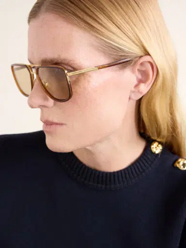 Bottega Veneta Eyewear Aviator-style acetate sunglasses | Thumbnail 5 Bottega Veneta Eyewear Aviator-style acetate sunglasses | Thumbnail 5