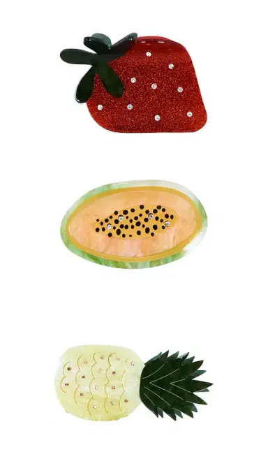 Frasier Sterling Sugarfruit Claw Clip Set | Thumbnail 2 Frasier Sterling Sugarfruit Claw Clip Set | Thumbnail 2