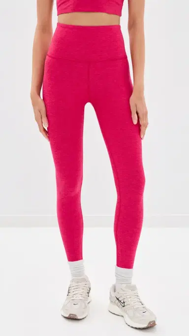 Beyond Yoga Spacedye At Your Leisure Midi 7/8 eggings Berry Red Heather | Thumbnail 2 Beyond Yoga Spacedye At Your Leisure Midi 7/8 eggings Berry Red Heather | Thumbnail 2