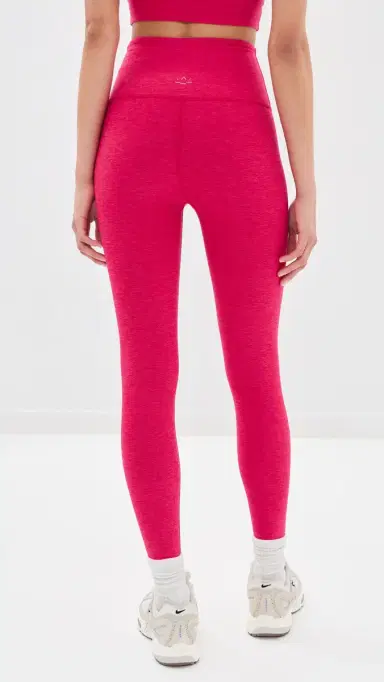 Beyond Yoga Spacedye At Your Leisure Midi 7/8 eggings Berry Red Heather | Thumbnail 3 Beyond Yoga Spacedye At Your Leisure Midi 7/8 eggings Berry Red Heather | Thumbnail 3