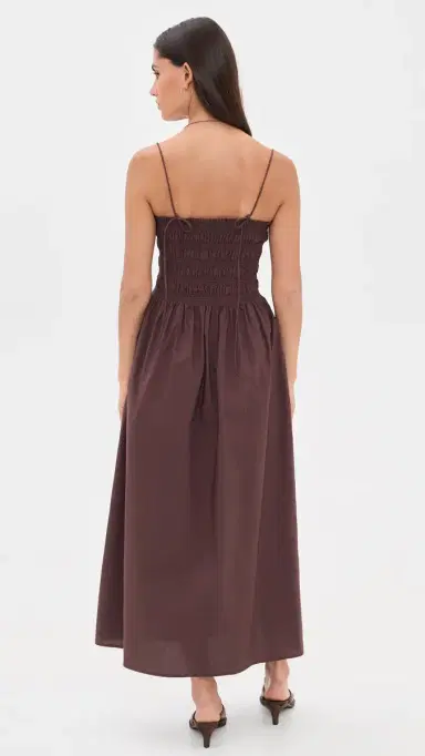 Z Supply Cornelia Poplin Midi Dress Chocolate Cherry | Thumbnail 3 Z Supply Cornelia Poplin Midi Dress Chocolate Cherry | Thumbnail 3