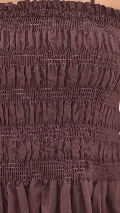 Z Supply Cornelia Poplin Midi Dress Chocolate Cherry | Thumbnail 6 Z Supply Cornelia Poplin Midi Dress Chocolate Cherry | Thumbnail 6