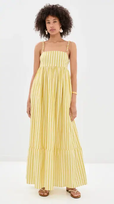 English Factory Striped Maxi Dress Yellow Stripe | Thumbnail 3 English Factory Striped Maxi Dress Yellow Stripe | Thumbnail 3