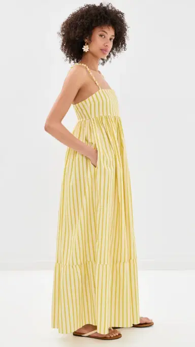 English Factory Striped Maxi Dress Yellow Stripe | Thumbnail 5 English Factory Striped Maxi Dress Yellow Stripe | Thumbnail 5