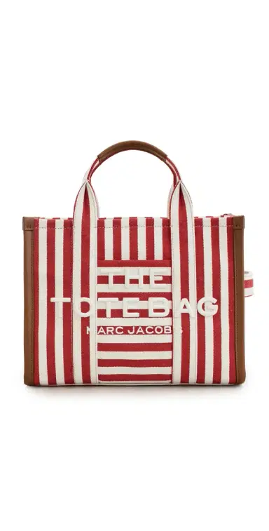 Marc Jacobs The Medium Striped Canvas Tote Bag | Thumbnail 1 Marc Jacobs The Medium Striped Canvas Tote Bag | Thumbnail 1